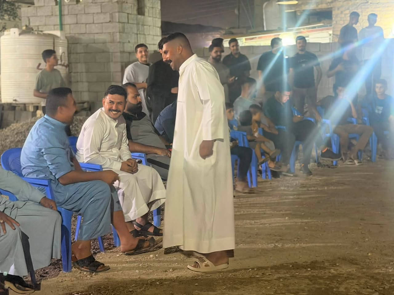 #افراح_بني_سعد

حفل زفاف الأخ مهدي السعدي 

بحضور المنشد مصطفى المياحي 

المايسترو حسوني القريشي 

____________________________
مؤسسة خاتم الأنبياء للصوتيات ✅️

*********** سجاد الكعبي

*********** مرتضى علي

📍بغداد/بسماية/مجمع_الاحسان
