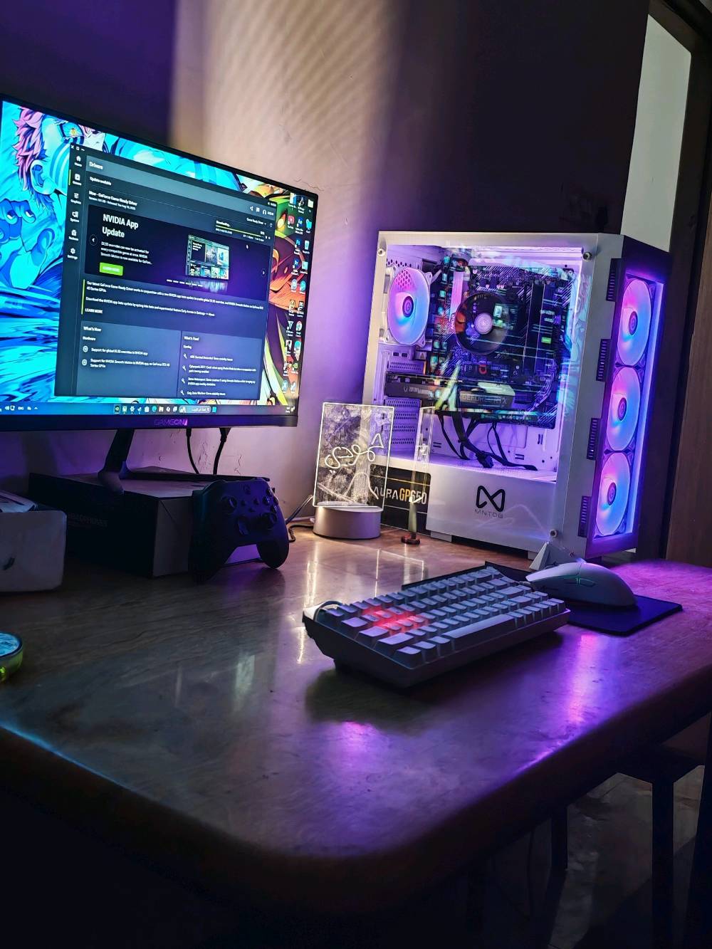 تجميعة 
3060 12 GB Vram

تخزين 1 تيرا 
رام 16 8×8
معالج 5600x 
مذربورد B450M Asus
مستعملة نظيفه السعر مليون و 400