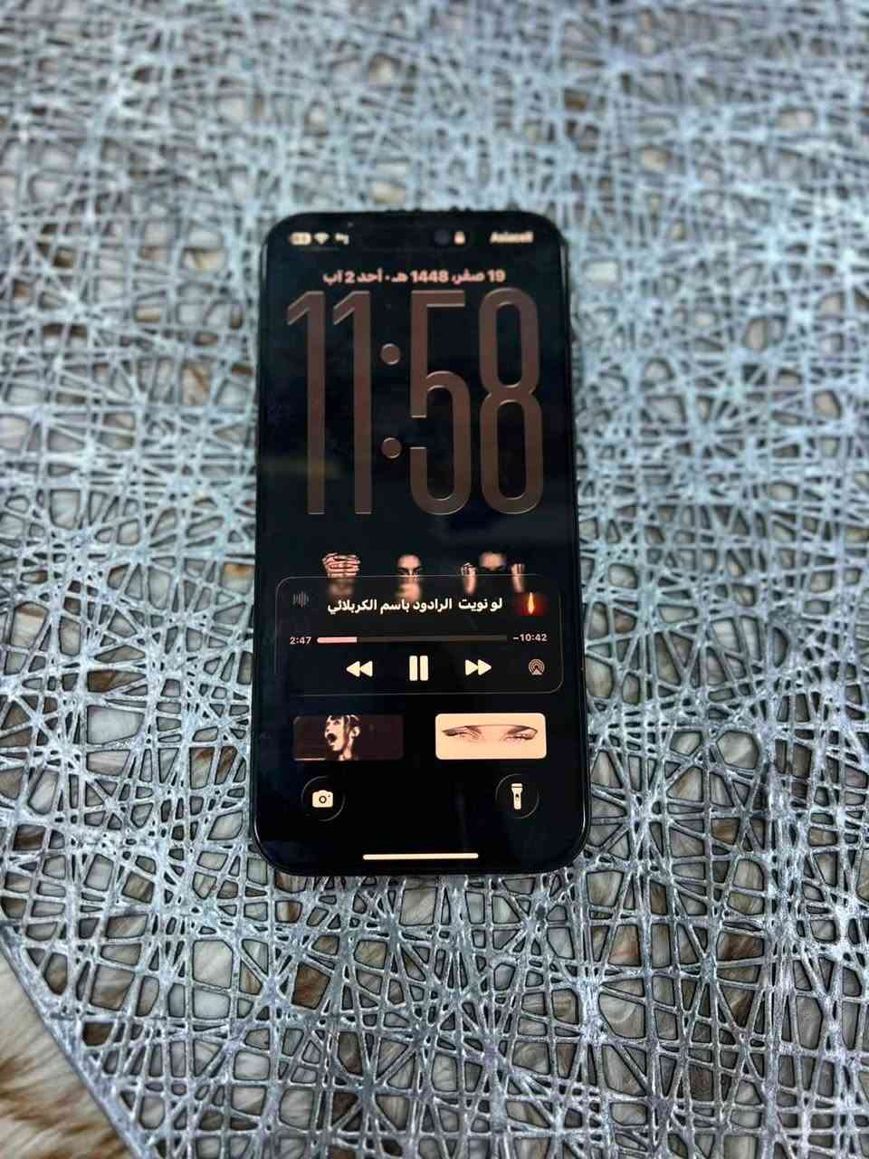 السلام عليكم 📱 للبيع iPhone 14 Pro Max
🔹 سعة التخزين: 256GB

🎨 اللون: ابيض 

🔋 البطارية: 92% (بلاديه)

🖥️ الشاشة: أصليه بلاديه 

📱 نموذج  الجهاز: امريكي 

✨ محول شاصي كامل iPhone 17 Pro Max لون اسود 

✅ جميع وظائف الجهاز شغالة 100% بدون أي خلل (الكاميرات، البصمة Face ID، السماعات، الشبكة وغيرها).

💰 السعر: (750ألف) 

مكاني خمسه ميل 

تواصل واتساب ***********
