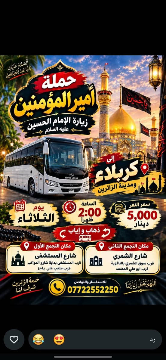 حملة أمير المؤمنين • كربلاء • النجف والكوفة