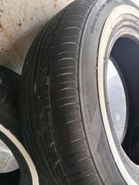 خوان زوج تايرات خط ابيض للبيع القياس 14/70/185  ما متواجد عل فيس رقمي ...