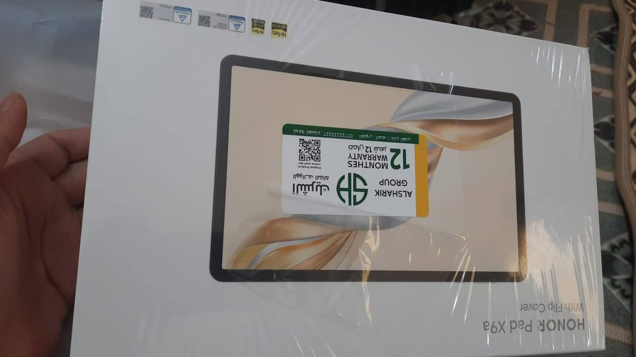 ايباد هونر x9a جديد مامستعمل بس كارتون مفتوح صارله شهر 340 الف ***********
