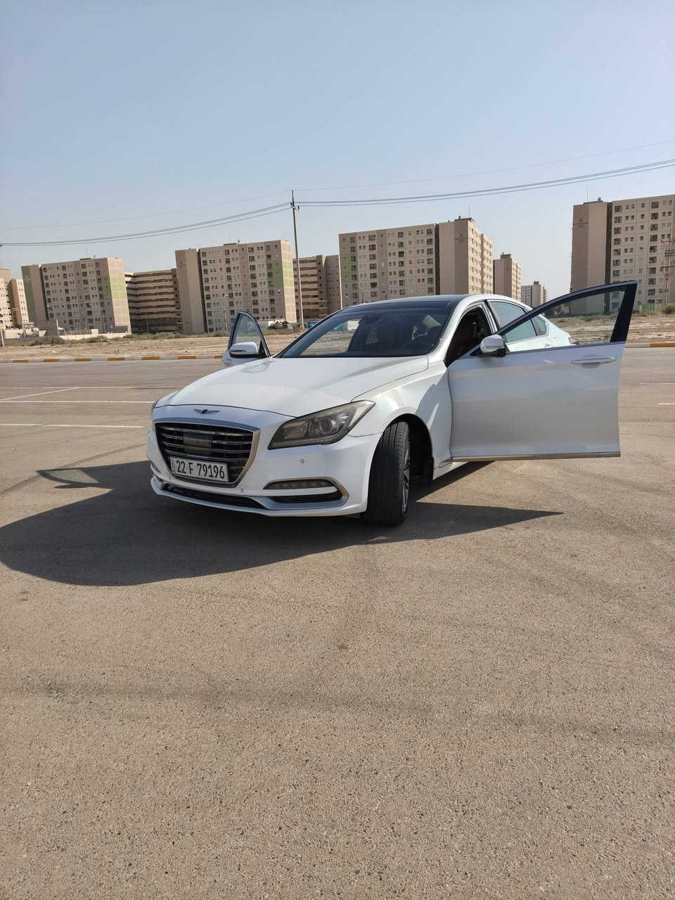 للبيع جي ٨٠ حجم المحرك ٦ سلندر نوع وارد امريكي حادث خفيف سياره جديده وكامل موصفات فول موصفات مري شفط وترحيب بنرومه بصمه تحكمات رادرات قياده ذاتيه حساس امامي وخلفي كامره دواره بردات بلاديه كشنات جلد تدفئه تبريد تحكمات حزام شفط  سياره اربيل شرط التحويل السعر ١٥٠ وبيه مجال العنوان بغداد مجمع بسمايه الرقم الهاتف ‏‪***********‬‏

