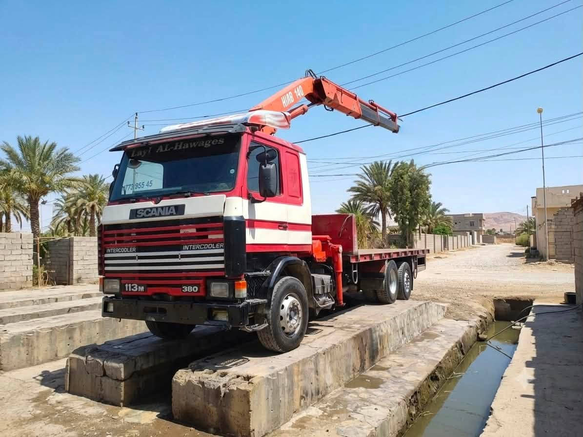 سكانيا موديل 91كرين 140هياب 6طن رقم اربيل جديد رقم ابو لمثلث الجديد سنوية جديدة هزة وبراد جديد سعر ع رقم  ‭***********‬
