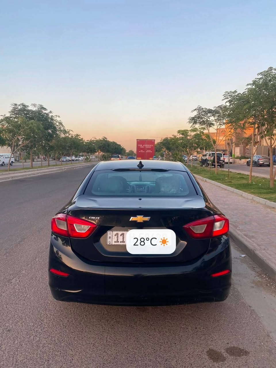 شوفرليه كروز 2018
رقم بغداد انكليزي ب اسمي
تبريد تدفئه شرط
حادث جاملغ شويه بالبنيد سطحي ما بيه دواخل
مكينه1400تريبو مكاني ناحيه الوحدة
سياره. حلوه نضيف داخل جديد مو. مرعبله استخدام شخصي
‏‪***********‬‏ اتصال أو واتساب  سعر ٨٥ وبيه مجال حق الجيه

نص مكتوب في الصور:
- 28°C