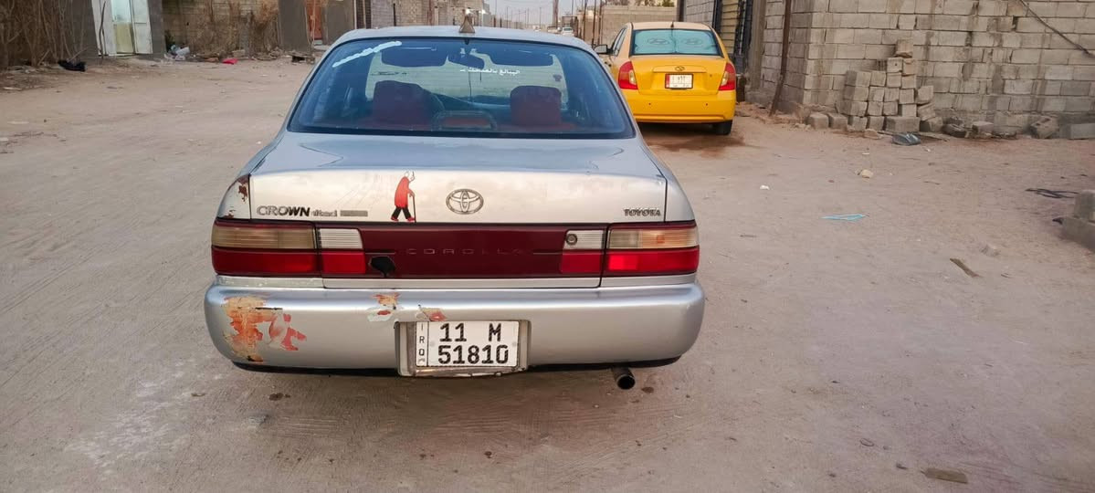 السلام عليكم
كورولا موديل 1995 رقم بغداد انكليزي بأسمي سنوية لل31 مداور بأي مكان
مكفولة من ضربة وتبديل وصبغ والخياس والكص والنغل
كير و محرك وحدادة وتخم تاير جدد
السعر 55 وبيها مجال. 
العنوان: البصرة الزبير 
الاستفسار ***********

