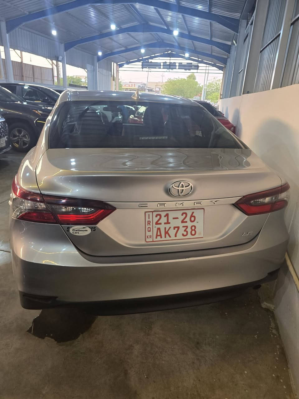 TOYOTA CAMRY  2024 LE
السعر 177 $
اللون سلفر
مواصفات
شاشه لمس
داخل لونين
رادار امامي 
وباقي مواصفات الLe
العنوان كركوك
كاتي تترقم شمالي
للاستفسار 
***********
