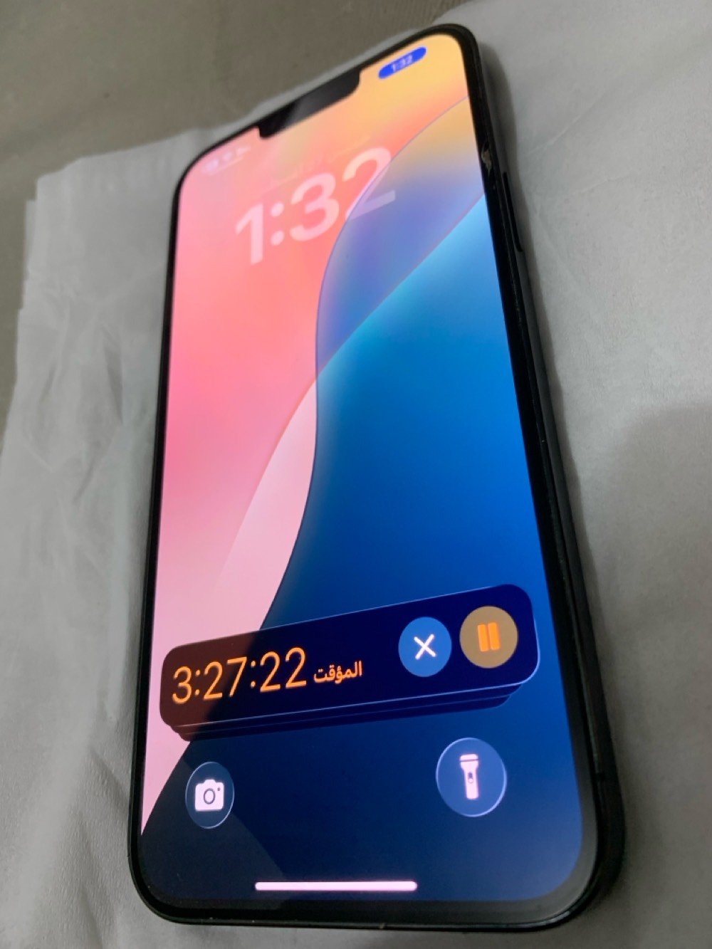 السلام عليكم ، آيفون 13 برو ماكس ، بطاريه 83 ، ذاكره 256
ما مبدل ولا مفتوح بي اي قطعه ابد لا شاشه ولا بطاريه ولا اي شي .
