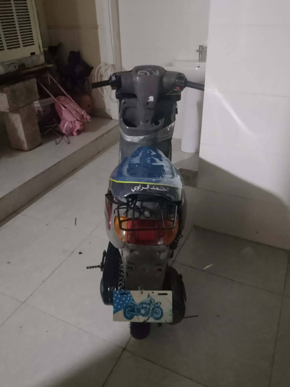 لبيع دراجه ياماها ياباني نفخ  كفرات كدامك بالصوره كهربائيات شغاله محرك كبس مكينه ناعمه    السعر 325بيها مجال         *********** العنوان اربيل لاوان ستي
