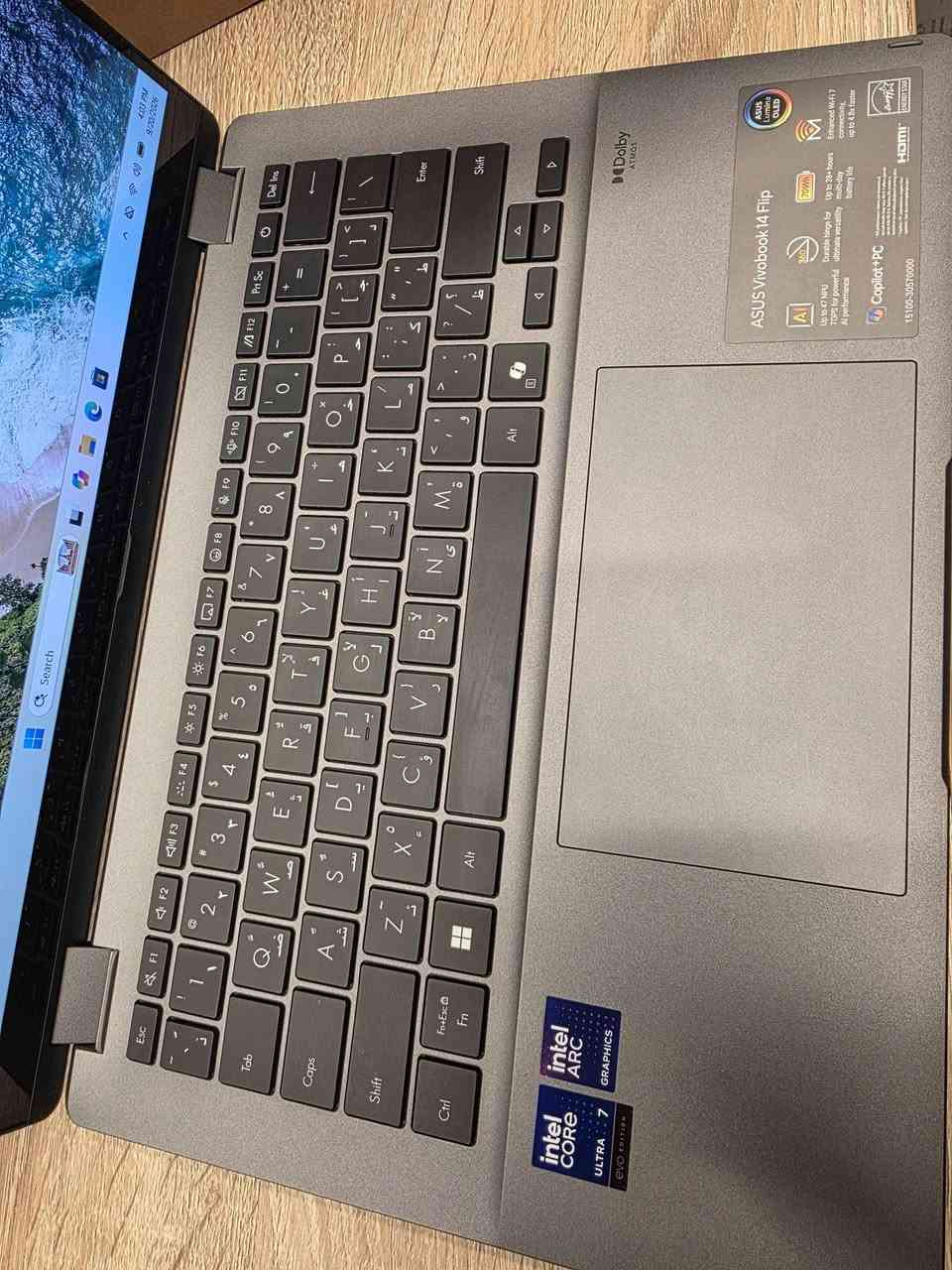 کوردی- عربي

لاپتۆپی ناوازەی ASUS Vivobook 14 Flip (Touch & 360°) بۆ فرۆشتن! 😍 

ئەگەر بەدوای لابتۆپێکی هێندە بەهێز، شاشە نایاب و مۆدێرندا دەگەڕێیت، ئەم دەرفەتە لەدەست مەدە. بە خاوێنی زۆر بەرز (زۆر لە ئاکتیڤ نوێ دەچێت). 

🔹 تایبەتمەندییەکان (Specifications):
• پڕۆسێسەر (Processor): Intel Ultra 7 256V — نەوەی نوێی پڕۆسێسەرەکانی ئینتێل بە خێراییەکی بێخەوش و ژیری دەستکرد (AI).
• گرافیک کارت (Graphics): Intel Arc 140V Graphics — هێزێکی گرافیکی بێوێنە کە هاوتای کارتە دەرەکییەکان کار دەکات؛ گونجاوە بۆ مۆنتاژ، دیزاین و تەنانەت مێتا گیمینگ بە بەرزترین کارایی و کەمترین بەکاربردنی وزە.
• میمۆری (RAM): 16GB DDR5 — خێراترین جۆری ڕام بۆ ڕاپەڕاندنی چەندین کاری قورس پێکەوە.
• هارد (Storage): 512GB NVMe SSD — خێراییەکی بێسنوور لە گواستنەوەی داتا و داگیرسانی سیستەم.
• شاشە (Screen): 14" OLED Touch (360 Degree) — شاشەی ئۆلێدی ئێج دی بە ڕەنگی ڕاستەقینە و زەق، لەگەڵ تایبەتمەندی لەمس (تاچ) کە ٣٦٠ پلە دەسوڕێتەوە و دەبێت بە تابلێت. 

🔹 دۆخی ئامێرەکە (Condition):
• زۆر زۆر پاک و بێ کێشە (In very good condition).
• تەندروستی باتری (Battery Health): 94% (بەرگەی چەندین کاتژمێر کارکردن دەگرێت).
• لەگەڵ کارتۆن و شەحنکەرەوەی ئەسڵی خۆی (With Box & Charger). 

💵 نرخ (Price): 1,250,000 دیناری عێراقی 

عربي 
لابتوب راقي ASUS Vivobook 14 Flip (لمس يفتر 360 درجة) للبيع! 🔥 

لأصحاب الذوق الرفيع والشغل الثقيل، متوفر جهاز بمواصفات خارقة ونظافة شبه جديد (بحالة ممتازة جداً). 

🔹 المواصفات (Specifications):
• المعالج (Processor): Intel Ultra 7 256V — الجيل الأحدث من إنتل، سرعة فائقة مع دعم كامل للذكاء الاصطناعي.
• كارت الشاشة (Graphics): Intel Arc 140V — كارت شاشة جبار يقدّم أداء رسومي عالي جداً ينافس الكروت المنفصلة، ممتاز لأعمال المونتاج، التصميم الهندسي، والألعاب، ويتميز باستهلاك طاقة منخفض وحرارة مستقرة.
• الذاكرة (RAM): 16GB DDR5 — أسرع رام متوفر بالسوق يضمن الكلاسة التامة بالتصفح والبرامج الثقيلة.
• التخزين (Storage): 512GB NVMe SSD — سرعة فائقة بفتح النظام ونقل الملفات بلمحة عين.
• الشاشة (Screen): 14" OLED Touch 360° — شاشة أوليد خرافية من ناحية الألوان والوضوح، تدعم اللمس وتفتر 360 درجة يعني تكدر تستخدمه كلاب توب أو كـ تابلت (لوحي). 

🔹 حالة الجهاز (Condition):
• نظيف جداً وفوق الممتاز (Very good condition).
• نسبة البطارية (Battery Health): 94% (تدوم لساعات طويلة من العمل المتواصل).
• يجي وياه الكارتون والشاحن الأصلي (With Box & Charger). 

💵 السعر (Price): 1,250,000 دينار عراقي 

للاستفسار أو الشراء، يرجى المراسلة على الخاص أو الاتصال. أربيل, العراق
