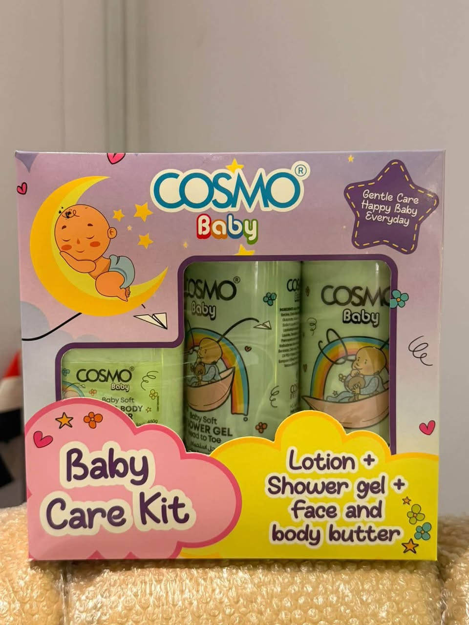 �💜 مجموعة COSMO Baby للعناية بالطفل 💜🍼

كل اللي يحتاجه طفلك للعناية اليومية في مجموعة واحدة ✨
🛁 شاور جل 500 مل لتنظيف لطيف
🧴 لوشن 500 مل لترطيب وتنعيم البشرة
🥰 زبدة الوجه والجسم 450 غرام لترطيب مكثف للبشرة الجافة

🌙 تركيبة لطيفة وعناية ناعمة لبشرة طفلك
💜 COSMO Baby… عناية بحنان من أول لمسة 👶✨

سعر البكج 15.000
عنوان بغداد اركية وفاضل شارع المسبح العام
توصيل داخل المنطقة مجاناً بغداد والمحافظات 5
للحجز والاستفسار مراسلة الصفحة او الرقم ***********

نص مكتوب في الصور:
- Gentle Care Happy Baby Everyday عناية لطيفة لبشرة أكثر نعومة مجموعة العناية بالطفل Baby Care Kit تركيبتك لطيفة وآمنة مناسبة للإستخدام اليومي تحافظ على نعومة بشرتك مناسبة لجميع أنواع البشرة تنظيف لطيف Gentle Clean ترطيب عميق Deep Moisturizing بشرة ناعمة Soft Skin آمنة لطفلك Safe for Your Baby For a Brighter Tomorrow لأن طفلك يستحق الافضل Happy Healthy Baby
- عناية لطيفة لبشرة أكثر نعومة
- Gentle Care Happy Baby Everyday
- For a Brighter Tomorrow
- تنظيف لطيف
- Gentle Clean
- ترطيب عميق
- Deep Moisturizing
- مناسبة للاستخدام اليومي
- Daily Use
- آمنة على بشرة الطفل
- Safe for Baby Skin
- Sweet Baby Moments
- رائحة منعشة ولطيفة
- Fresh & Mild Scent
- مناسبة لبشرة الأطفال
- For Delicate Skin
- تركيبة لطيفة
- Gentle Formula
- خالية من المواد القاسية
- Mild Formula
- Happy Healthy Baby
- مع كوزمو ... يوم أجمل لطفلك
- لأن طفلك يستحق الأفضل
- مجموعة العناية بالطفل
- Baby Care Kit
- Soft Safe Happy Baby
- Little Angel
- Gentle Care Happy Baby Everyday COSMO Baby مجموعة العناية بالطفل Baby Care Kit لأن طفلك يستحق الأفضل Sweet Dreams Little One COSMO Baby COSMO Baby Baby Calm BEDTIME FACE & BODY BUTTER Nourishes & Soothes Delicate Baby Skin 450g COSMO Baby Baby Calm SHOWER GEL جل الاستحمام للأطفال Gentle Cleansing Soft & Fresh 500 ml e COSMO Baby Baby Calm LOTION لوشن الأطفال Moisturizes & Softens Delicate Baby Skin 500 ml e تنظيف لطيف Gentle Clean ترطيب عميق Deep Moisturizing مناسب للاستخدام اليومي Daily Use آمنة على بشرة الطفل Safe for Baby Skin تركيبة لطيفة Mild Formula لبشرة ناعمة Soft Skin رائحة مهدئة Calming Scent مناسبة للأطفال For Delicate Skin مع كوزمو ... كل يوم عناية وحنان For a Brighter Tomorrow Good Night
- COSMO Baby
- عناية لطيفة .. لبشرة أكثر نعومة
- Soft
- Safe
- Happy
- مناسبة
- للاستخدام اليومي
- آمنة على
- بشرة الطفل
- لأن بشرة طفلك تستحق الأفضل
- Gentle Care
- Happy Baby,
- Everyday