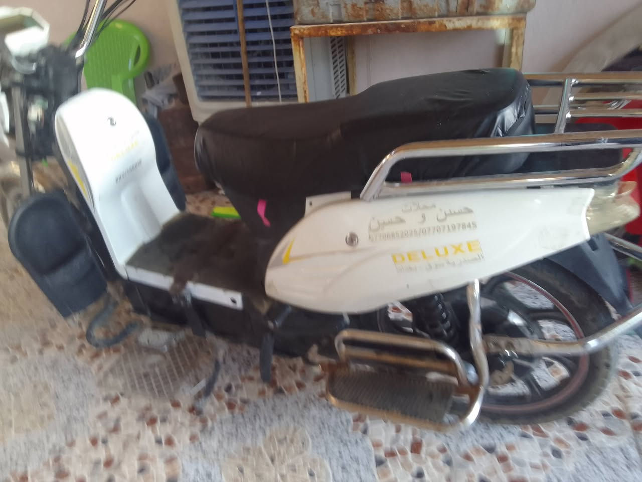 سلام عليكم ماطور هارلي للبيع بس كشر نضيف سعره 150بي مجال بعد جديده***********العنوان فلوجه حي شهداء

