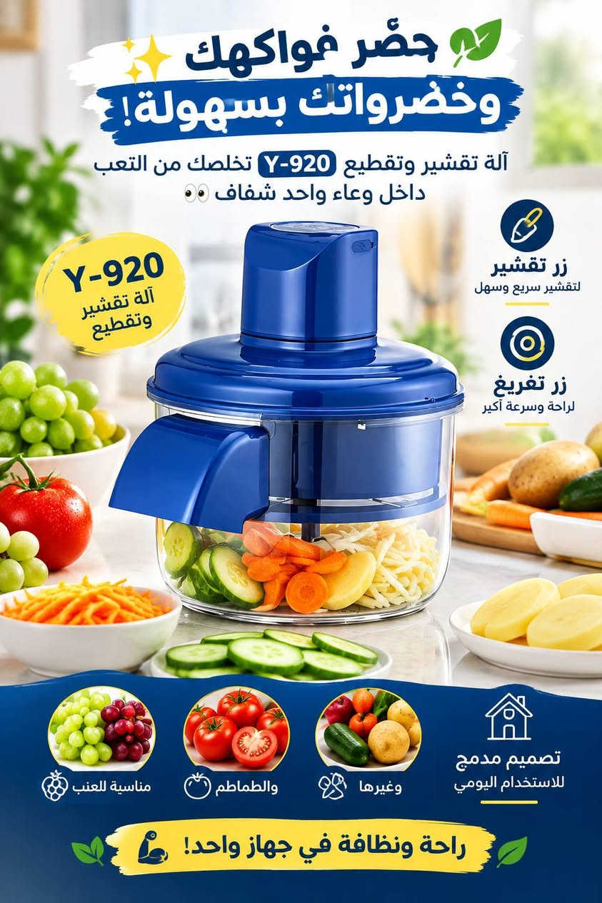 فرامة لاسلكية • قدر متعدد الاستخدامات • آلة تقشير 920-Y