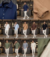 قميص لنن • مقاسات S-2XL • كركوك أطلس