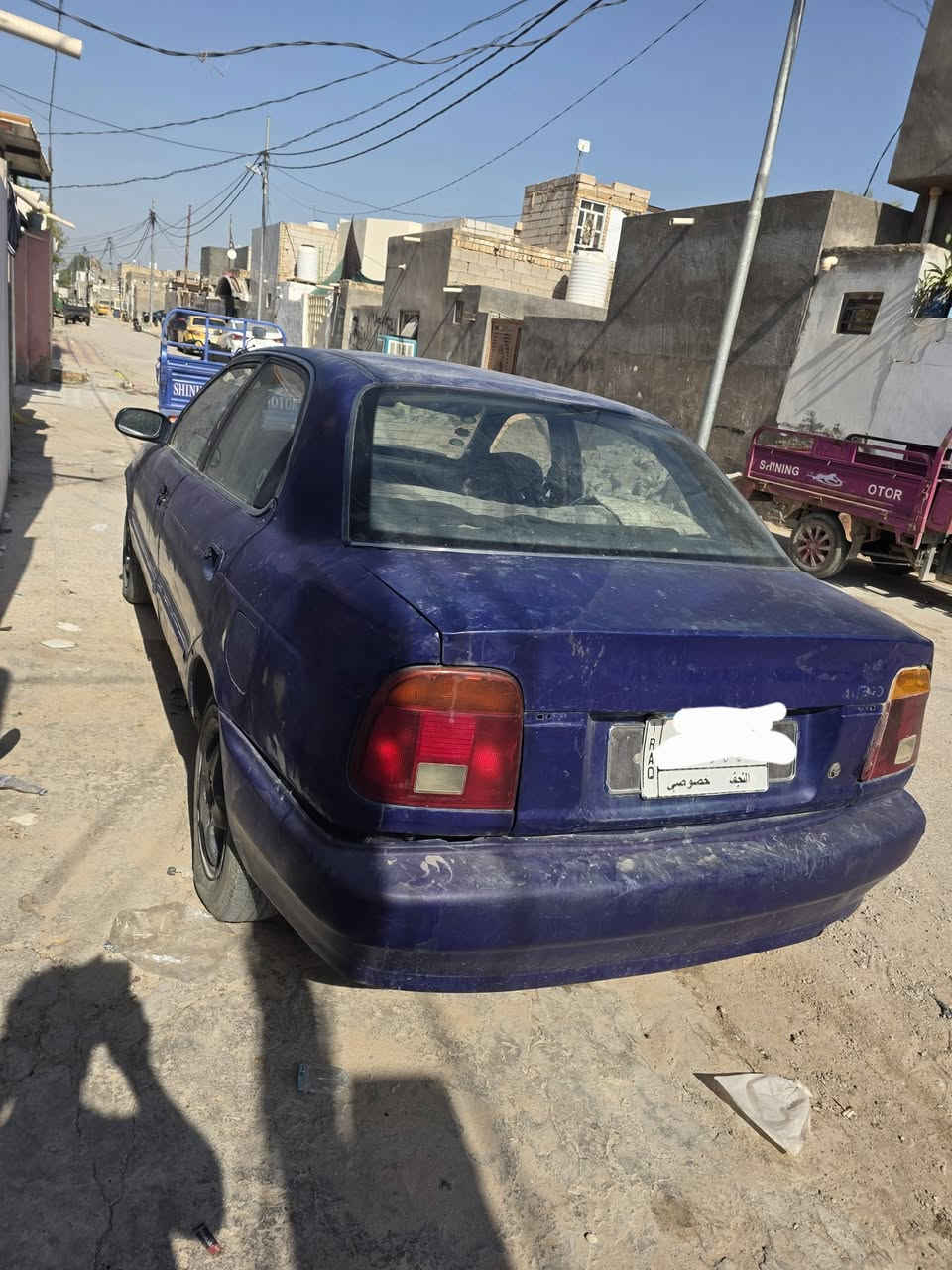 للبيع ساسوكي موديل 2001 نجف اوتو ماتيك مكينه وكير وتايرات شغالات والباقي ابيع سويج سنويه ساقطه غرايم عليه للاستفسار خاص او ع الرقم ***********المكان بالكوفه
