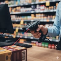 قارئ باركود • باركود أحادي • متوافق نقاط البيع