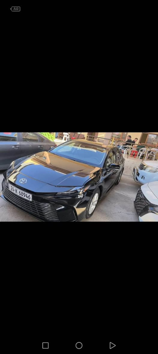 Toyota Camry2025 Le
جملغ صبوخ جملغي بشتي سه ليفا تايره ي صبوغه بي داخلي بي يرباك گير و مكينه و باتريا هايبريد شرت تحويل و وكاله شرت
*********** اكر, نينوى
