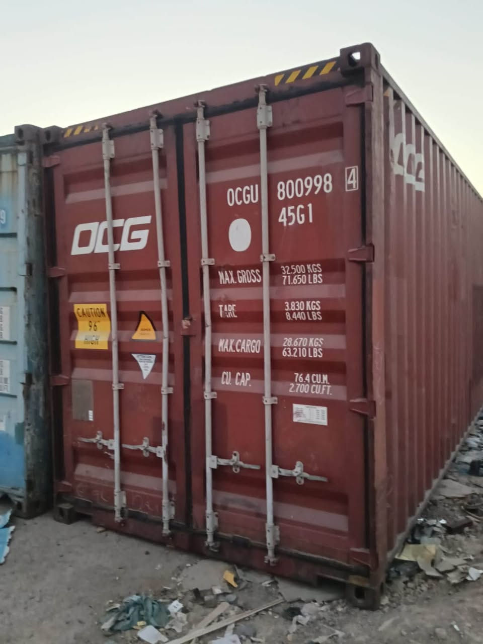 حاويه للبيع طول ١٢متر ٤٠قدم العاليه ارتفاع ٢٩٠ هاي كيو ام الفسفوره مكانها بغداد بحاله جيده جدا السعر الاتصال على الأرقام التأليه/***********/***********
