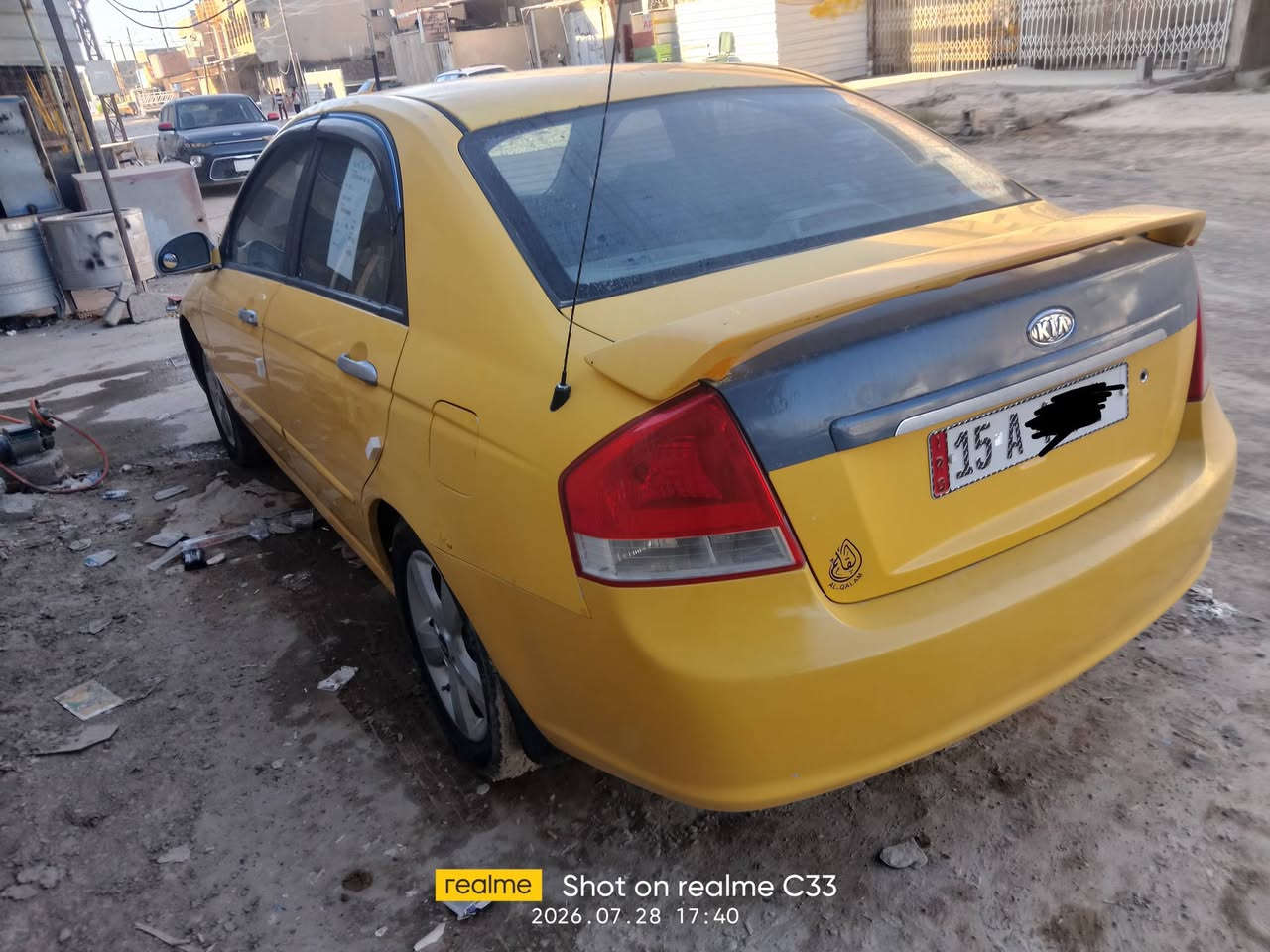 كيا سبكترا 2007
محرك 2000دوش
كير اوتو.at
منضومه تبريد جديدة ثلج
تدفئة شغاله
صدر جديد نقصه راس روط ولقم استيرن ومشتريهن جدد ما شادهن
كهربايات جاهزة
تخم ويل ابلادي لاعواج ولا لحيم
تخم تاير 
تخم سماعات صوت يخبل 
دوشمه بلاديه
داشكام امامي داخلي
نشرة ارضيه
حساس ابواب شغال
عليه ادامه كامله
سيارة كله ليبل واحد عدا جاملغ وبنيد امريكي
بسمي وتستلم مصفر 
سعرة 75 وبيه مجال بسيط 
مكاني بغداد ابوغريب 
***********
