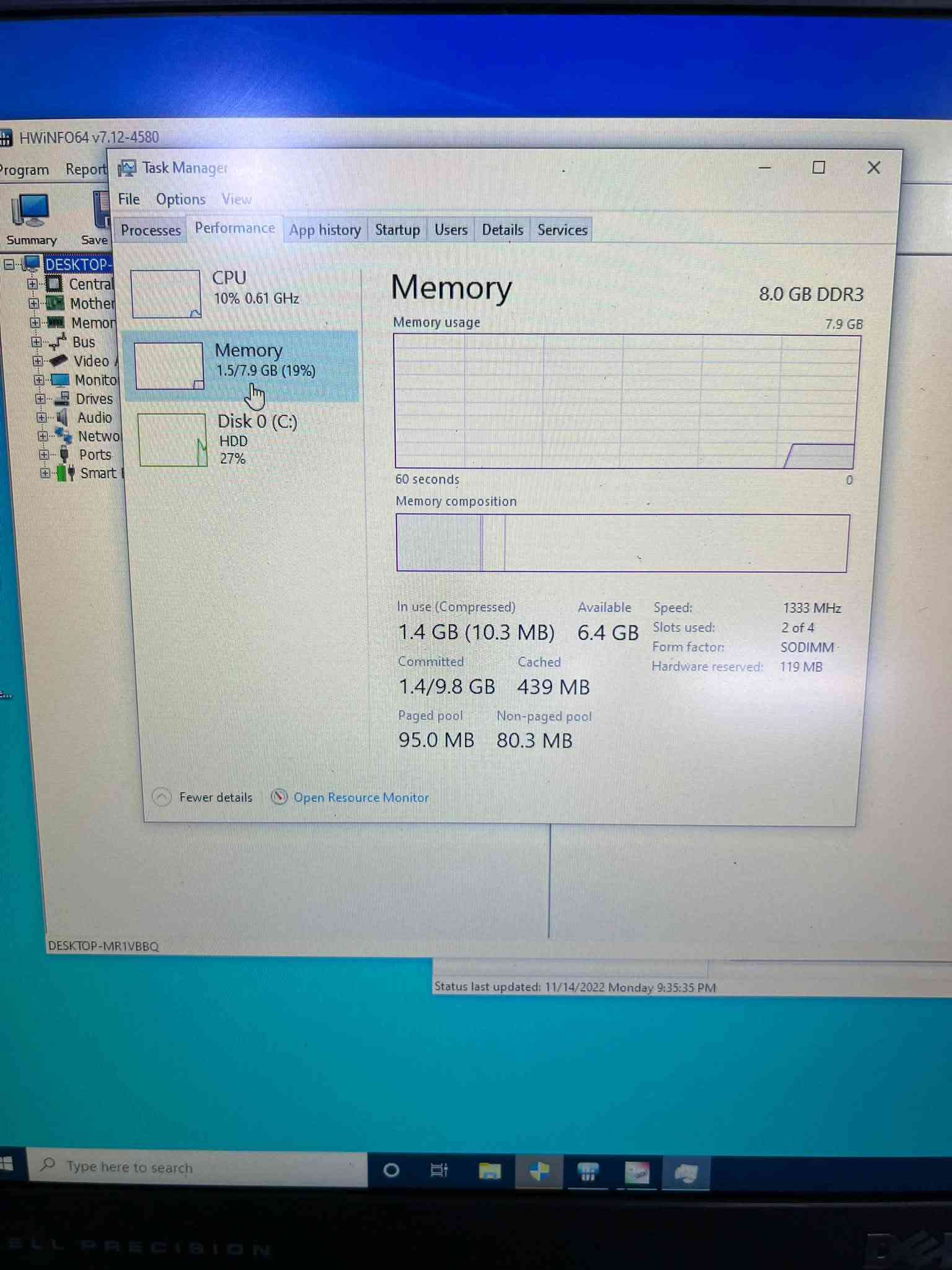 دل برزشن • i5-2520M • كوادرو 3000M