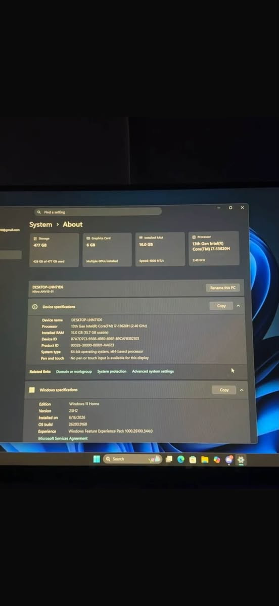 لابتوب ايسر نيترو v15 مستعمل عله كد تصفح وألعاب مستعمل قليل جدا مواصفات كدامكم السعر 1300 تواصل واتس عله هاذ رقم *********** مكاني بغداد

