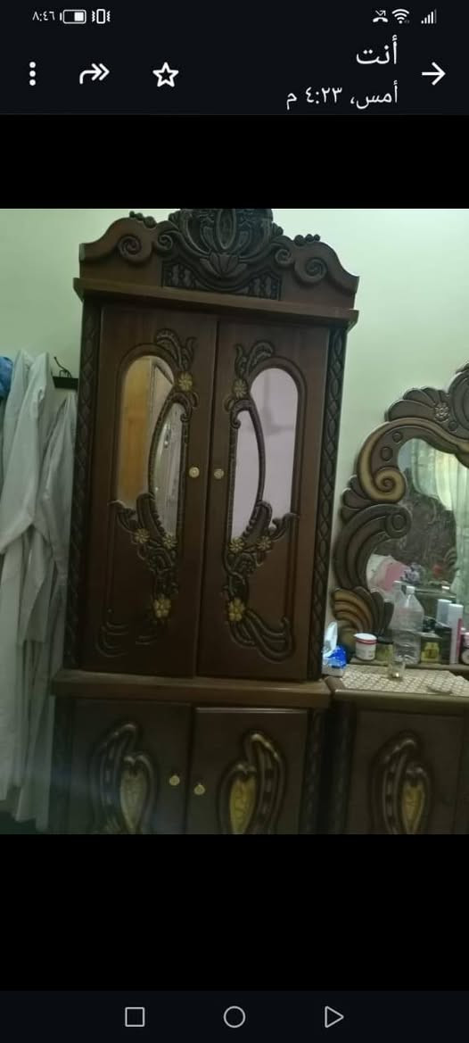 السلام عليكم من رخصت ادمن عندي غرفه نضيفه خشب صاج السعر ٥٥٠شراي يتصل ***********
