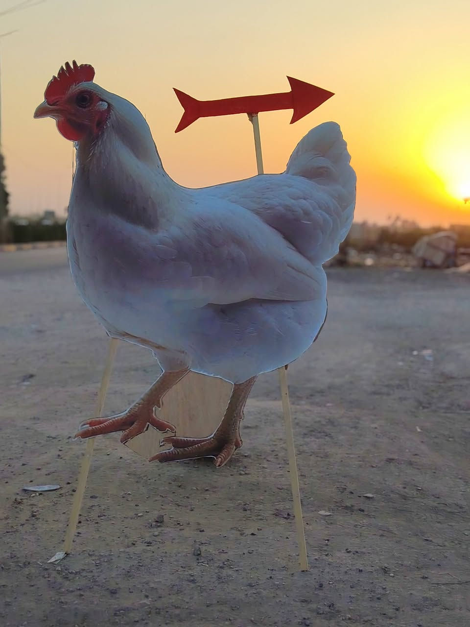 بابل الهاشميه • شكل دجاجة • مترين ونص