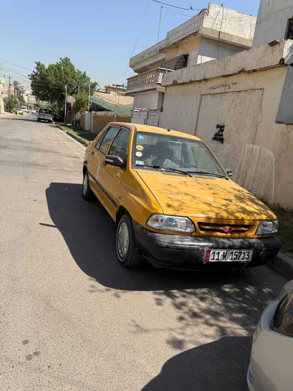سايبه 2015
جاهزه السياره بدون نقص
تبريد شغال 
بدون شواصي 
بيها ضربه جاملغ خلفي وتصليح بلحوض
سعرها 35 ورقه 
مكاني بغداد سبع ابكار
***********
