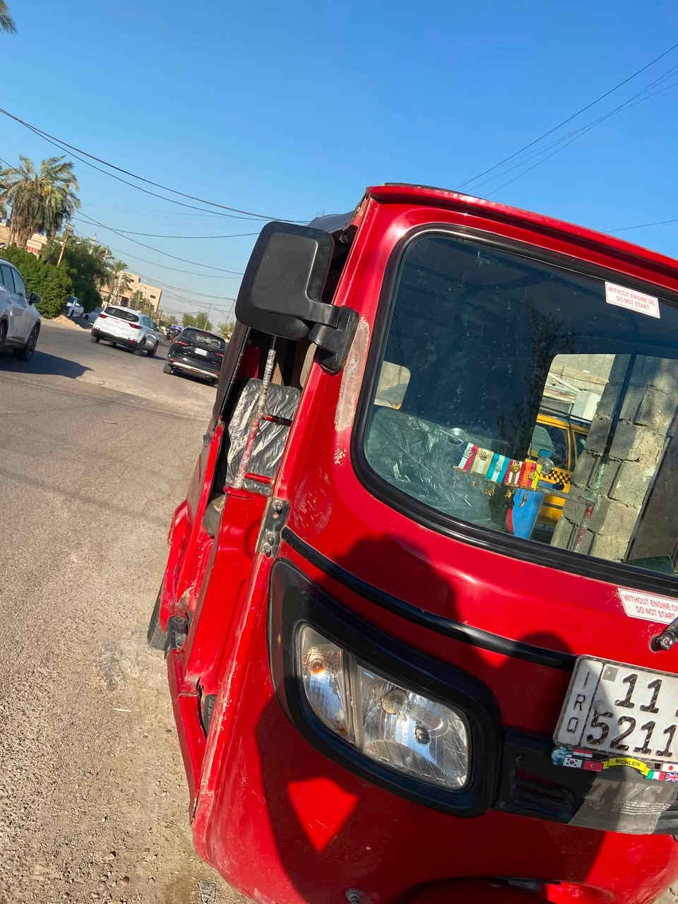 ‏سلام عليكم تكتك للبيع موديل 18 ‏رقم وسنويه محرك  25 ولا ضربة ولا صبغ بلادي رايده ستة وربع وبيها مجال العنوان الزعفرانية الرقم ***********￼
