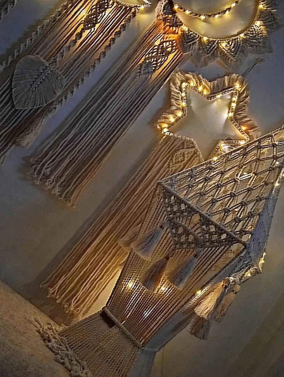 زينة رمضان • مكرمية • فانوس مضيء