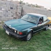 بي ام للبيع 735 سياره لون زيتونه گير وماكينه مكفولات حداديه حلوه تخم ت...