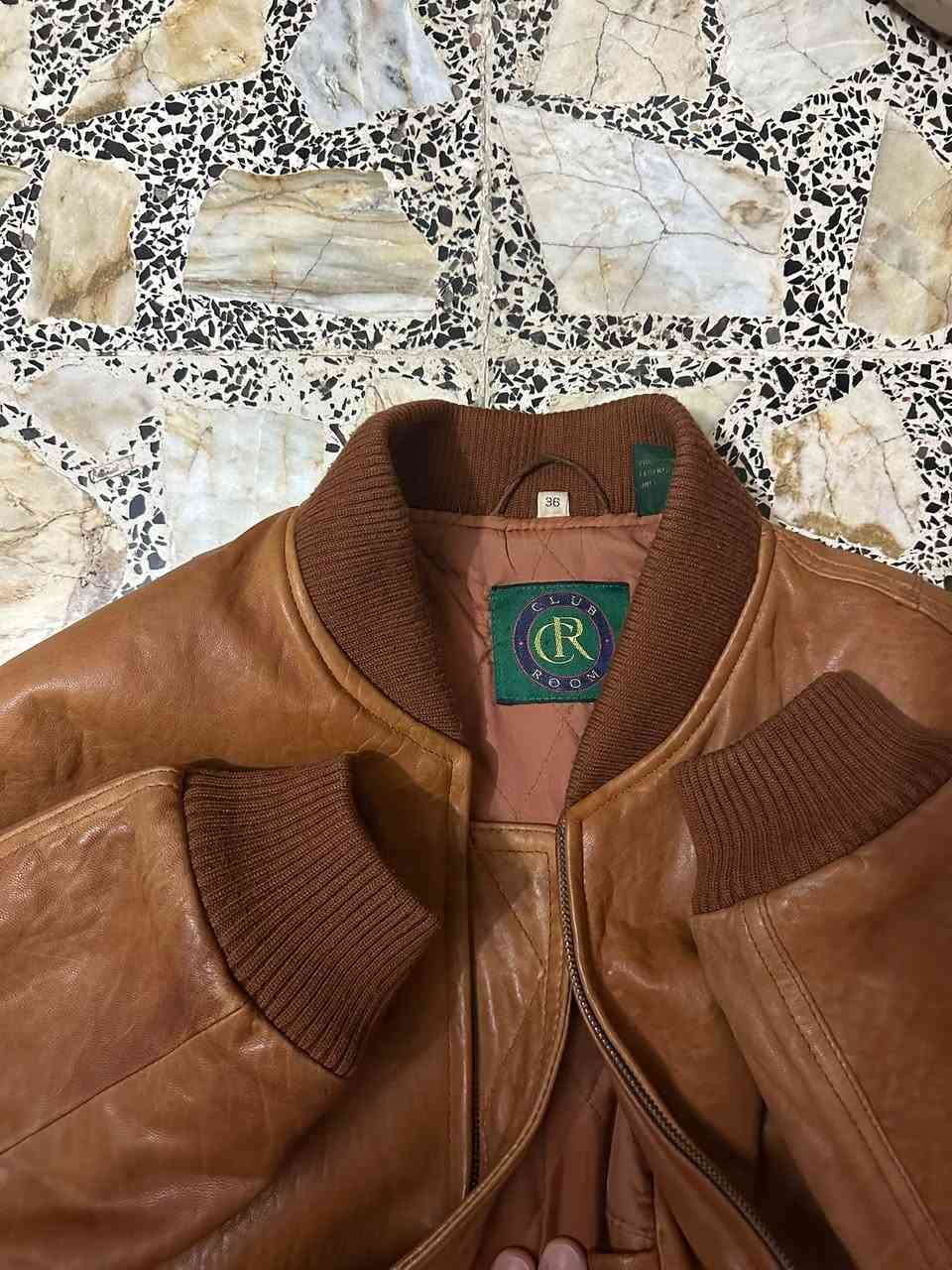 جاكيت جلد • بومبر طيارين • مقاس ٣٦