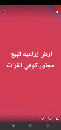 ارض زراعيه • ١٤٠م • مجاور كوفي الفرات