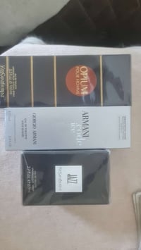 عطر لاول OPIUMسعره 130  الف مكطوع من سوك قطعه اخيره عطر لثاني ARMANI س...