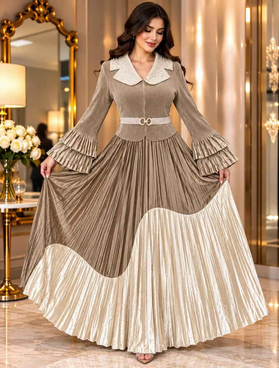 فستان كويتي • بيت وطلعة • مقاسات L-3XL