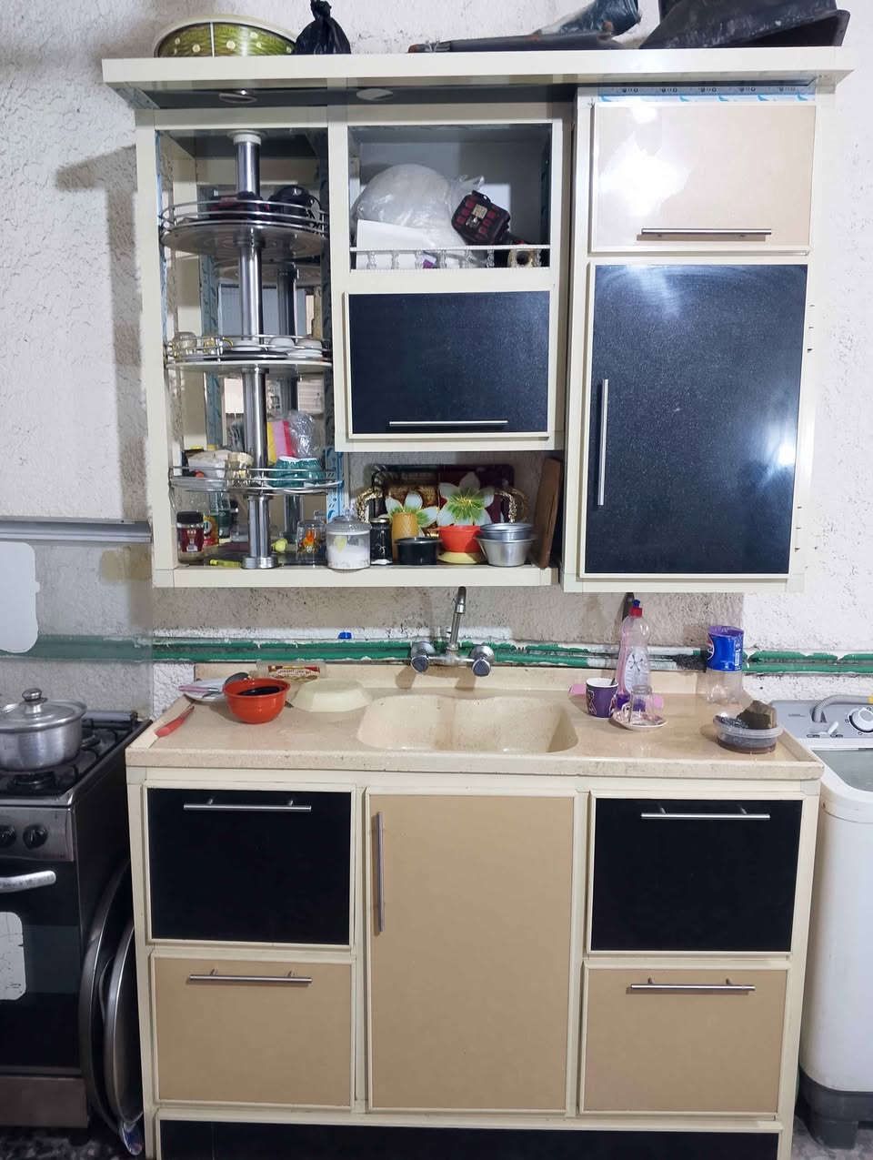 كاونتر سنك مرمر تفصال مرتب وبعده اخو جديد سعر 375 العنوان بغداد الكراده قريب ساحت فردوس *********** بغداد, العراق
