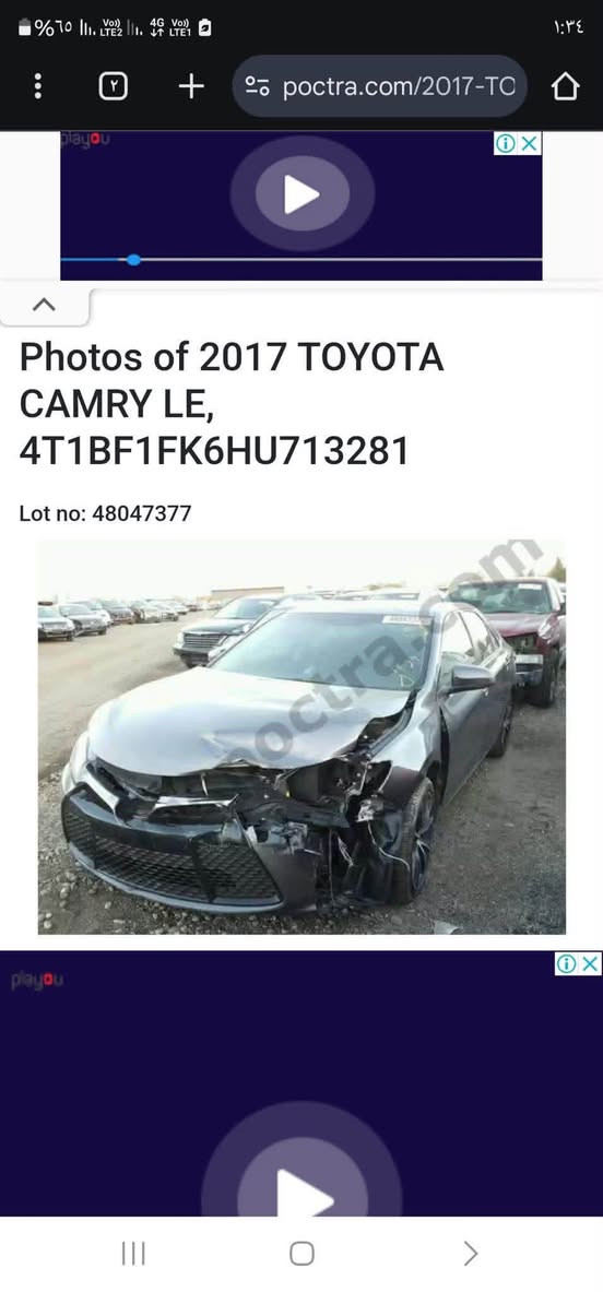 كامري 17 فول مواصفات فول الفول Xse رقم اربيل بأسمي كلشي بيها جديد وشرط
ضررها موضح بالصورة + صفحة كلير من امريكا كليير بدون اي داخل وتعديل بس رش نفس صفحة الضرر

شنو تريد مواصفات بيها السيارة 

محرك كير شرط .. محرك ماينقص لو قطرة 

السيارة ترهم مراوس باقل وفرق نقد 

او بيع السعر 140 وبيها مجال بسيط 

التواصل خاص او رقم ***********
