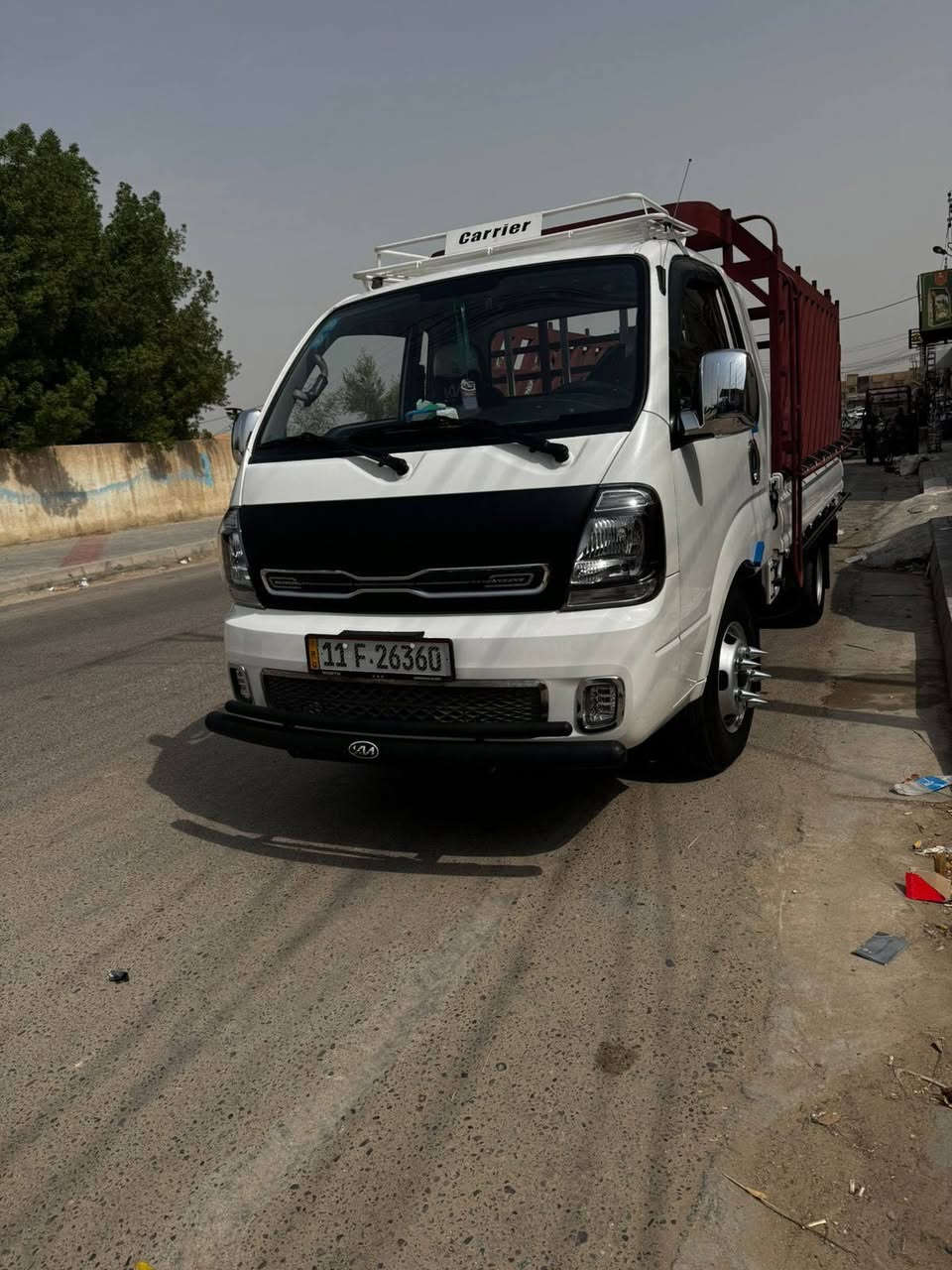 كيا حمل موديل 25 مكفوله كفاله عامه رقم بغداد دولي السياره بسمي السياره خير من الله تحويره تايرات تحوير تانكي محور 120لتر دوشمه شغل درجه اولى ماشية السيارة ٤٠ الف تايرات اماميات زوج توني شادهن مكان السياره كربلاء السعر 212 وبيها مجال رقم الهاتف ***********
