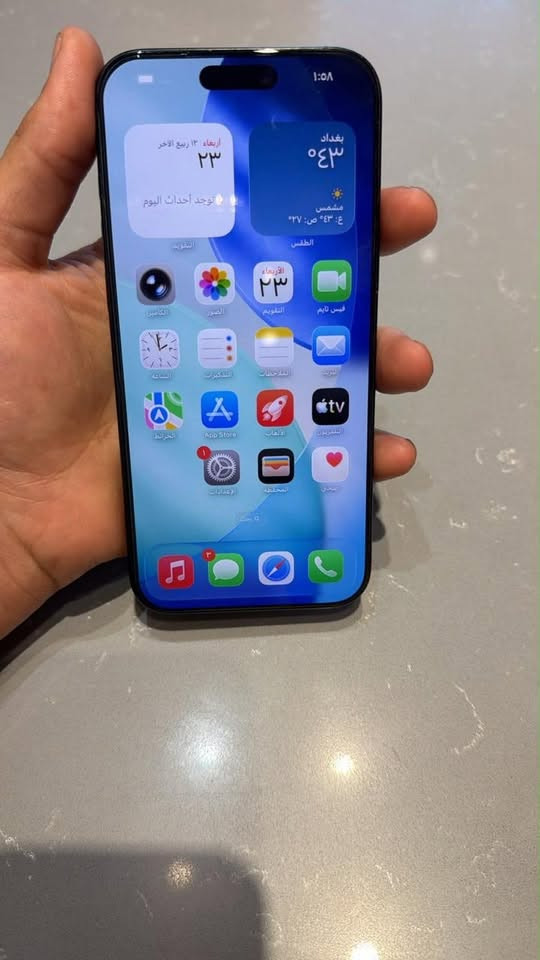 ايفون 16 برو ماكس ماستر
السعر مليون و 300 قفل . 

بطاريه ٩٠ 🔋

 ذاكره 256

مكفول الجهاز من كلشي 

المكان بغداد 
***********
اتصال فقط وموجود واتساب
