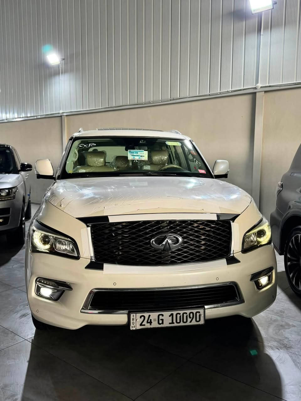 ‏ INFINITI QX80 2016
أنفنيتي QX80 موديل 2016 فول فول مواصفات ١/١
مواصفات خليجي وكالة شريك سردار ✅
سيارة جديد مثل شريكة 📦📦🧿🧿
-----------------------------------------
مكان🌆: سليماني                   
 سعر💵:  219$ 
تليفون 📲: *********** 
  -----------------------------------------
▫️محريك V8 5.6L تمانية سلندر
🔹گير و محرك بشرط برغي مامفتوح شرط📦
🔹بدون صوت و صرف و خلل كل بشرط فحص
🔹ماشيه 96  الف كيلو متر حقيقي 📦✅

▫️ بصمتين بلادي و سماعات و كتلوك كل موجود✅
 
▫️سيارة كلين تايتل وكالة شريكة سردار
🔹صار بلعراق ( باب خلفي و نص جملغ صبوغ )❌
🔹بدون داخل و بدون أيرباگ شرط فحص✅
🔹حتل دعاميات بيلادي بدون صبوغ 
🔹سيارة حيل حيلوة جديد جديد ماشاالله
🔹سيارة على وضع شريكة لوك لوك 📦📦

 
▫️مواصفات
{{ بصمة - سلايت - داخل بيجي - فورويل - رادار امامي و خلفي - رادار جانبي - ثلاجة -  خمس كاميرا - ٣ شاشة - تشغيل عن بعد - صندوق شفت - كشنات جلد - كشنات تتفيئة و تبريد - كشن و ستيرن خزن - كشنات امامي و خلفي كهربا - تيريد مركزي - حصاص امامي و خلفي - سماعة BOSE - مراي شفت - بغاغ لايت - داخل فورميكا - ڤوليوم - تحديد سورعة - لايت وزينؤن - بگلايت ليد - بعد }}
 
▫️اربع تاير و ويل حجم 22 بيلادي جديد جديد
🔹سيارة جديد ماشالله بدون نواقص
🔹سيارة شرط بدون اى نواقص گير و محرك و حدادي و كاهرباى كل بشرط
🔹سنوية و رقم جديد سنوي بأسمي تحويل غرامة بشرط
