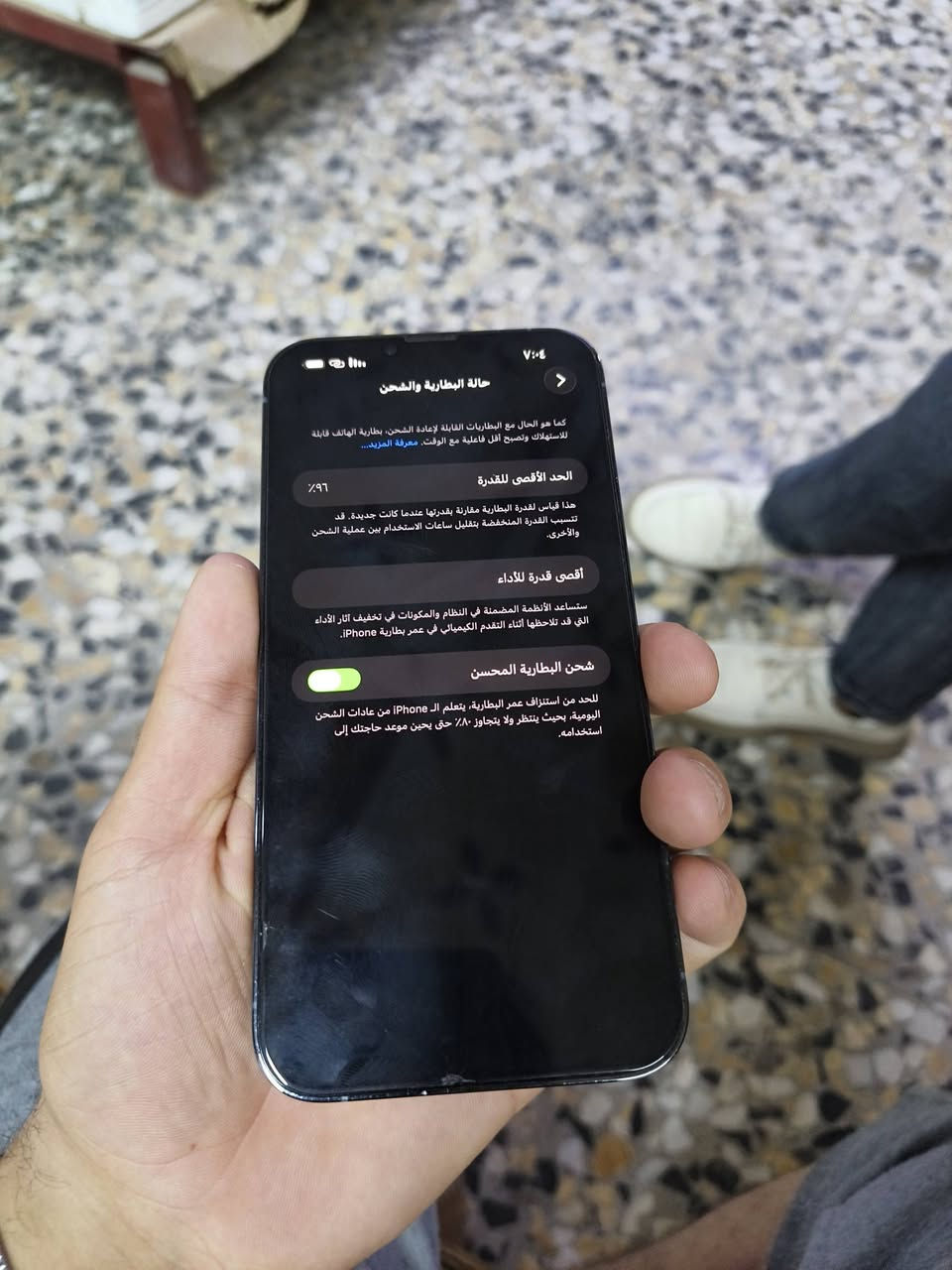 السلام عليكم للبيع جهاز إيفون 13 برو ماكس ذاكرة 256 لون بحري جهازل مستبدل كامرة فقط والباقي كلة مكفول شرط عل فحص مكاني بغداد العبيدي للاستفسار اتصال ***********
