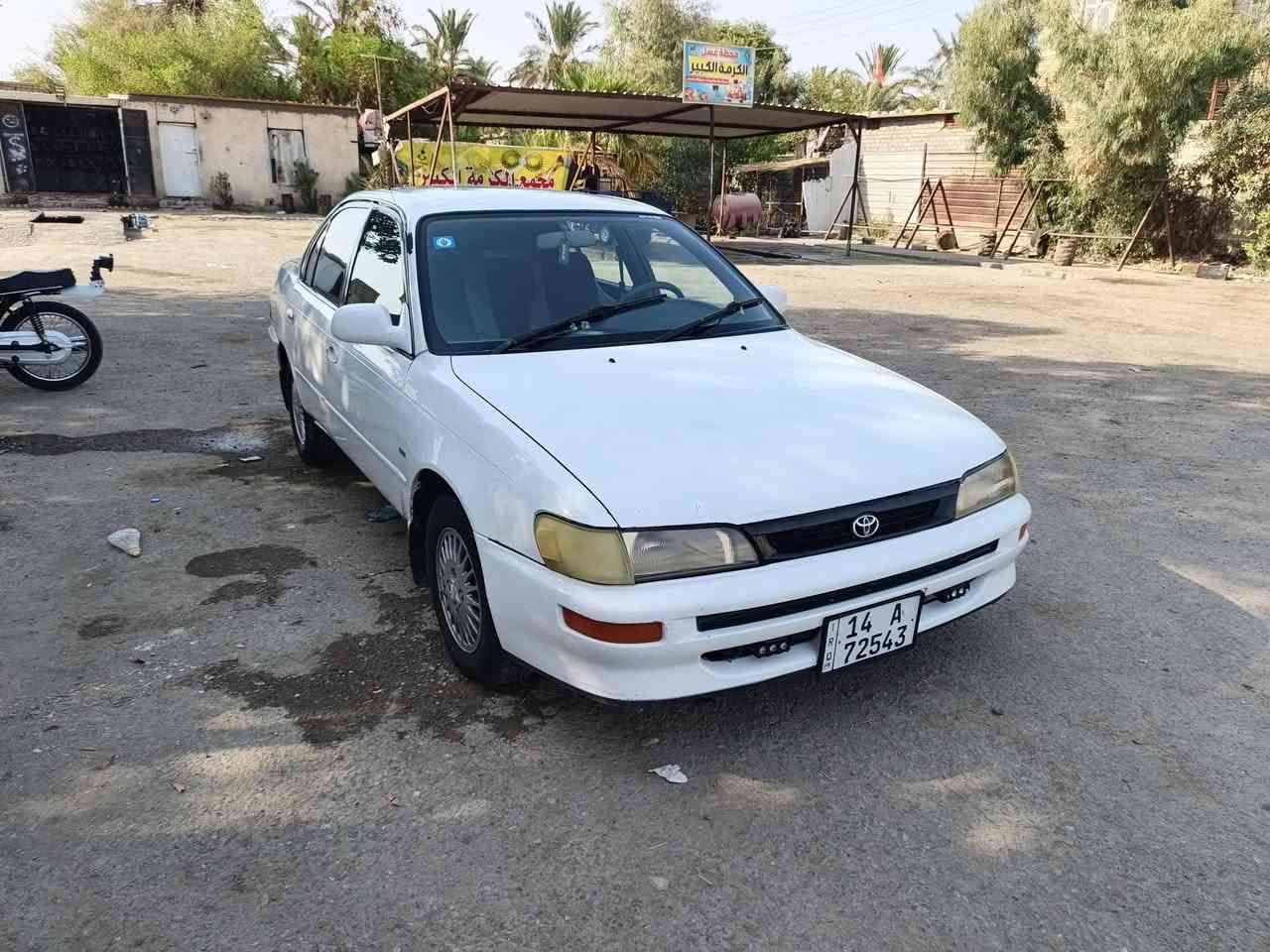 كورله مديل 95 سياره حلوه جاهزه
رقم نكليزي مداور ثاني يوم مشروع وطني
مكينه 1800 جام كهربائي شاشه تاب لايت زنون أصفر 
سياره مرتبه عله يدي السعر 57             ***********
