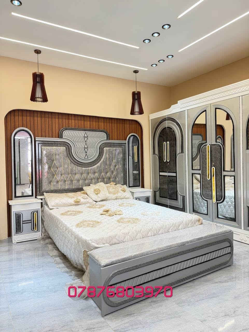 تخفيضات ✨ غرف نوم نجارة عراقية ✨
***********
http://wa.me/+9647876803970

🔹 نجارة عراقية متقنة بجودة عالية وتشطيبات راقية.
🔹 أكثر من 50 موديل مختلف يناسب جميع الأذواق.
🔹 توصيل إلى بغداد وجميع المحافظات بأجور مناسبة.
🔹 سرعة في الإنجاز وخدمة مميزة حتى باب البيت.

📌 مكونات الغرفة:
✔️ كنتور قياس 320 
داخل 3 ملم الوجه 5 ملم
✔️ ميز مرآة 
✔️ ميز بلازما
✔️ زاوية كنتورية. قياس80
✔️ سرير 160*200
✔️ تاج الجرباية
✔️ ناصي الجرباية
✔️ قواعد الجرباية كله بلوك
✔️ كومدين عدد (2) قياس 50 الواحد 
 
http://wa.me/+9647876803970

💰 أسعار غرف النوم تبدأ من:
1,000,000 دينار إلى 1,250,000 دينار فقط
🎨 أعمال صبغ  من أجود الخامات وبأسعار متنوعة تناسب الجميع.
🚚 ويانه طلبك يوصل لباب البيت بأسرع وقت!

📞 للحجز والاستفسار:
http://wa.me/+9647876803970
*********** 
📩 يرجى إرسال صورة الموديل المطلوب  التواصل مباشرة واتساب، وسنكون بخدمتكم.
