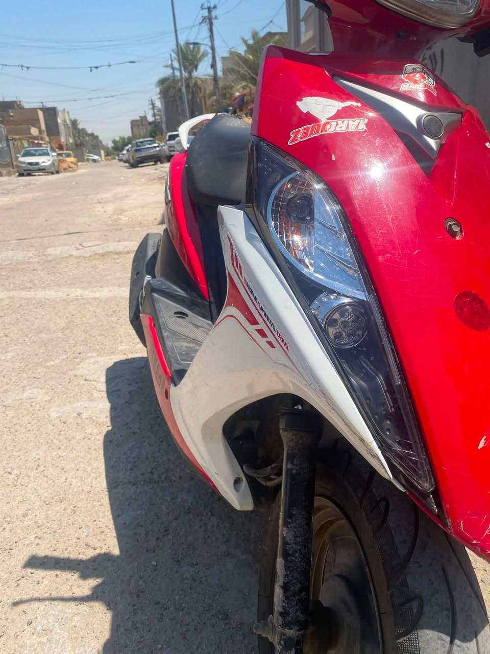سلام عليكم ماكس مضلع نضيفه ومكفوله من كلشي دراجه اني منزله بيدي من رمبه نكره سلف كلشي شغال بيهه سعر750وبيهه مجال ليريده يخابرني ويدلل***********مكاني حي اور ل600
