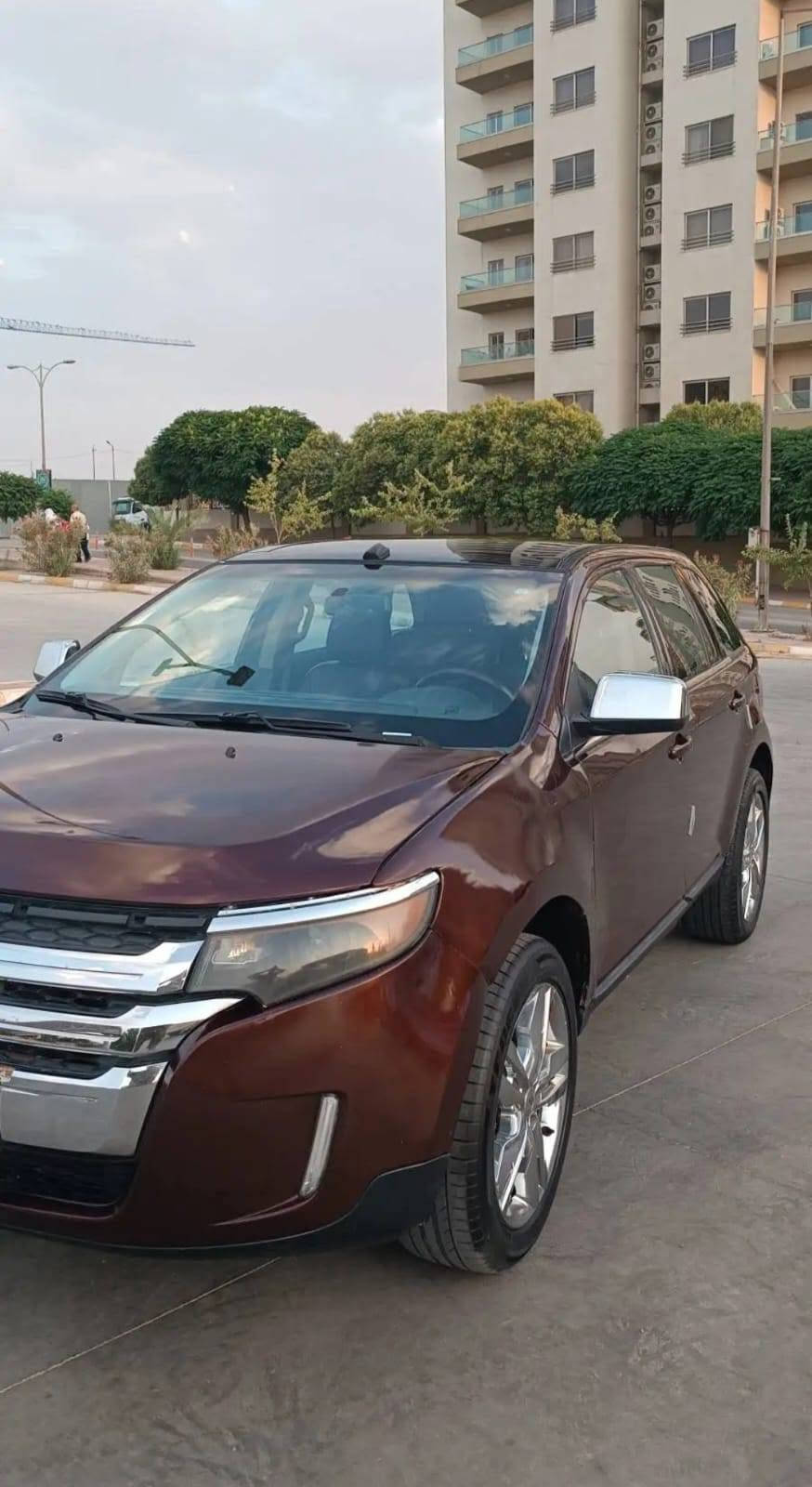 السلام عليكم للبيع فورد إيدج ليمتد 2012خليجي شركة نيفا
بانوراما 
كوشنات جلد تدفئة و تبريد ميمورى للمقاعد
داخلية 7 ألوان
٠ سيستم صوت Sony
٠ تحكم ستيرن كامل
محرك وجير بحالة جيدة وصدر جديد
تايرات جديدة
تشغيل عن بعد و بصمة تشغيل وبصمة ابواب وجنطه كهربائية 
رقم سليمانية الجديد باسمى 
السنوية لحد 2030
التحويل ثانى يوم او وكالة اذا تحب
بيها 4 قطع صبغ و  بالجاملغ عكس السايق بي تعديل بارد والتفاصيل موضحة بسونار 
 السعر: 115 ورقة
للاستفسار ***********
