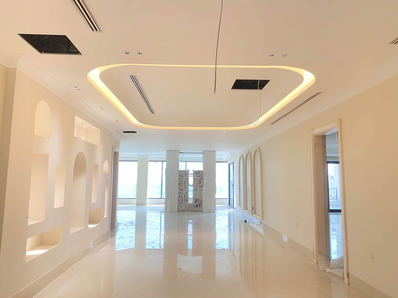 قاطع جبسن بورد • ديكورات جدارية • اشراف مهندس