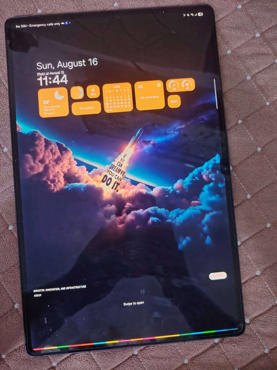 السلام عليكم
للبيع Galaxy Tab S8 Ultra 5G

الجهاز نظيف جدا وحالته ممتازة واستخدام شخصي

الموديل SM-X906B

نسخة 5G

الرام 12GB

التخزين 256GB

المعالج Snapdragon 8 Gen 1

كرت الشاشة Adreno 730

الشاشة Super AMOLED بحجم 14.6 انش

القلم الاصلي موجود

الكارتون الاصلي موجود

عليه حماية شاشة وكفر

الجهاز ما مفتوح ولا داخل تصليح

ما بي اي خلل

نسبة النظافة تقريبا 90 بالمية

البطارية جيدة جدا 

السعر  550،000 دينار 

للاستفسار واتساب او اتصال

***********
مكاني الرمادي - حي العادل
