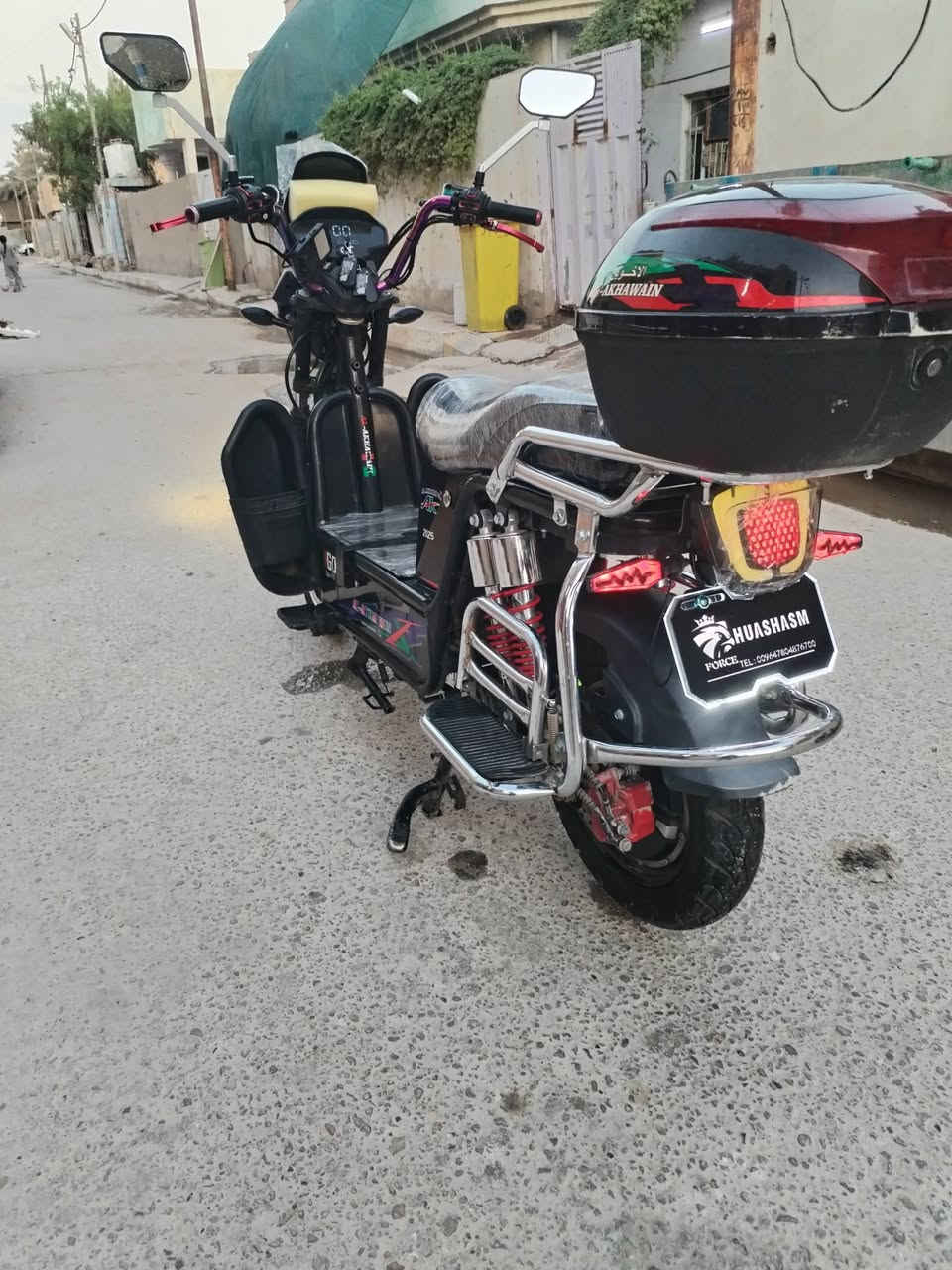 دراجة للبيع جبلي لخوين موديل 25بصمة 6بطاريات يقرن 10على الفحص زوج تايرات جدد بصمة تشقيل من بعد جهاز مانع سرقه كهربايات شقالة السعر 600 وبي مجال ***********
