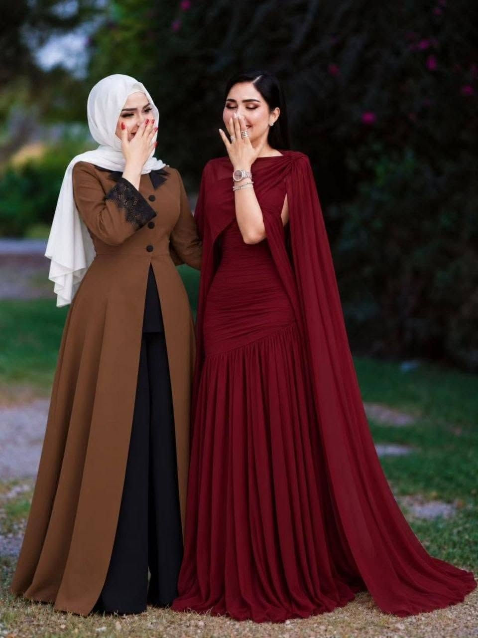 فستان • شال شيفون • مبطن