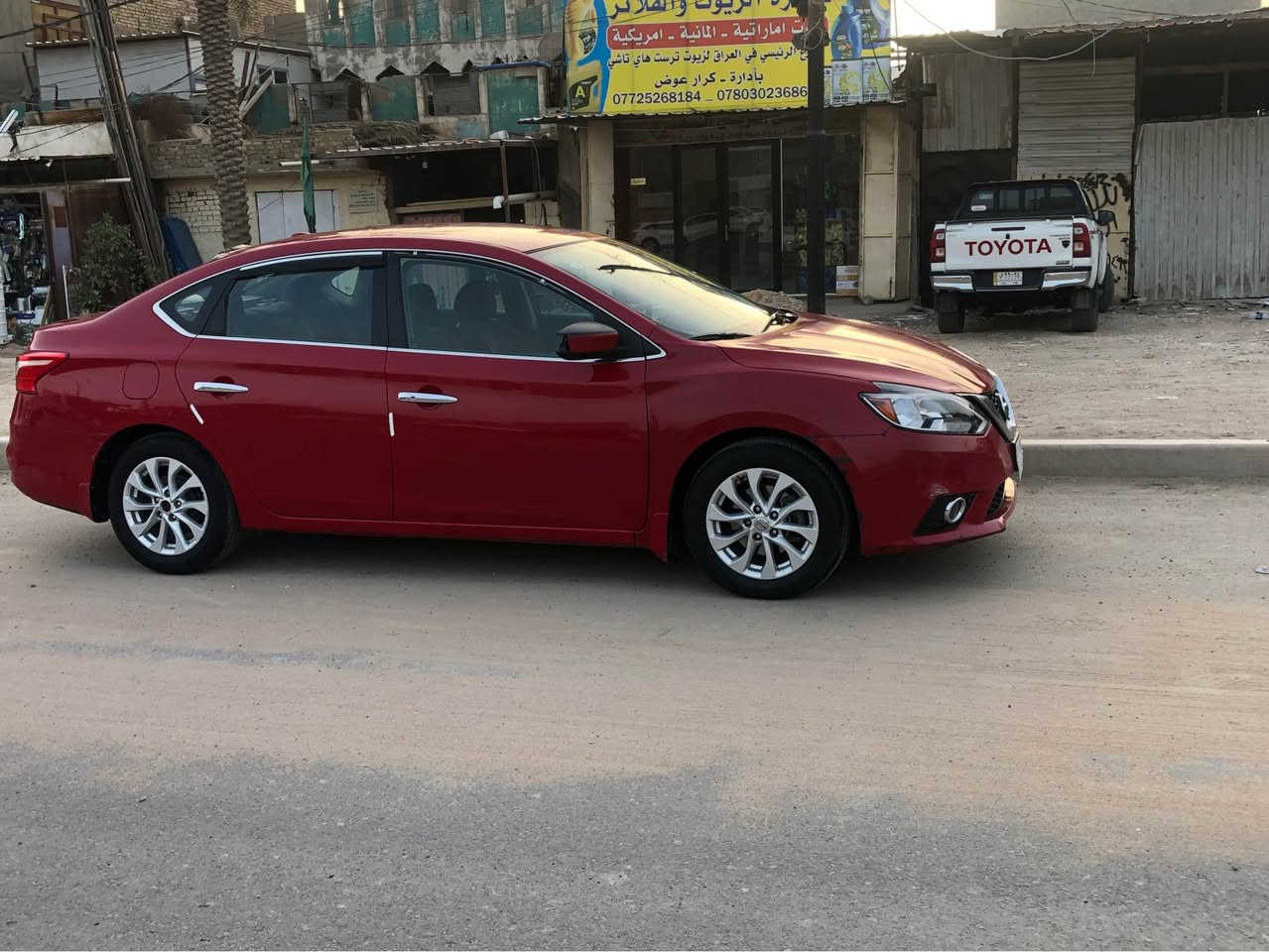 نيسان سنترا موديل 18 بيه 3 قطع ونقص تبريد والحداديه 75 ‎%‎ والله سياره نظّيفه ومرتبه نصبته حلوه السعر 92 ورقه وبيه مجال قليل الاستفسار *********** حلة, بابل
